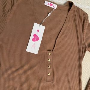 Buddylove Alexa Mocha Bodysuit.  Size M.  Never worn.